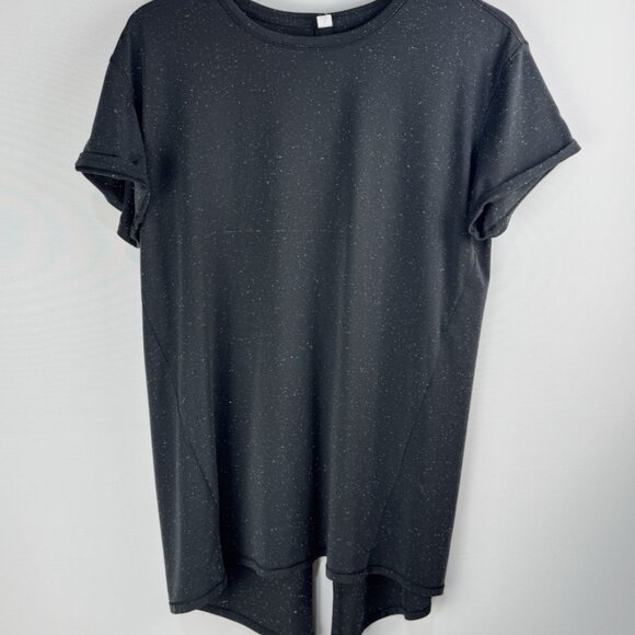 Lululemon Part Ways Tee Speckled Black / White Size 8 - Picture 8 of 15